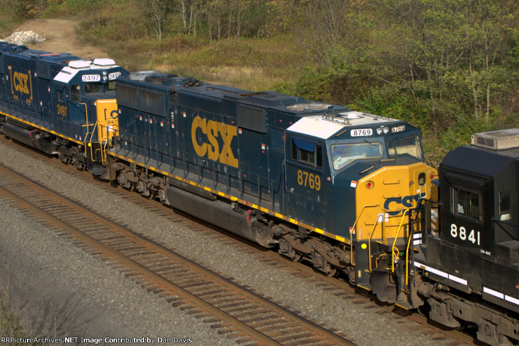 CSX SD60M 8769 trails on 37A